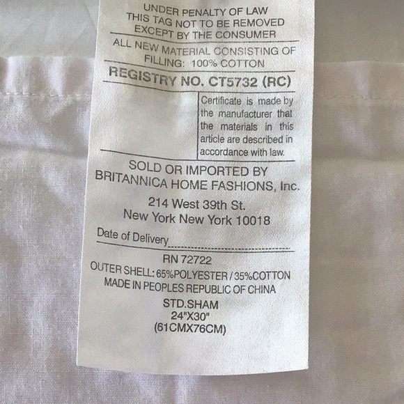 Two QUILTED PILLOW SHAMS Full/Queen Yellow White Multi Gingham Floral 24”X 30” - Picture 5 of 10